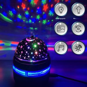 Projecteur galaxie coloré pour enfant