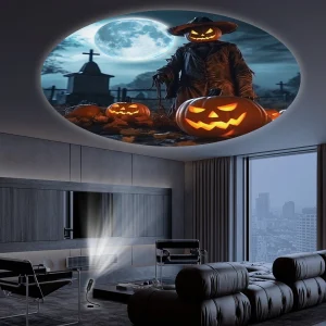 Mini lampe de projection Halloween