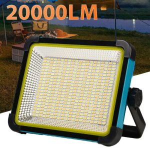 Lampe projecteur solaire 20000 lumens pour camping